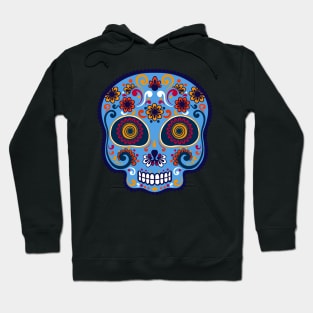 Calavera azul pink Hoodie